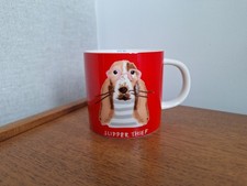 Joules #Mischievous Mutts Red Tea/Coffee Mug (Slipper Thief) - Pre-Owned