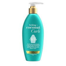 OGX Locking  Coconut Curls Air Dry Cream, No Parabens, 6 Oz