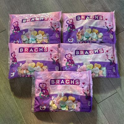 5x-Tiny Conversation Hearts Candy 10oz,  6 Flavors - 5 Bags! BBD 7/2026