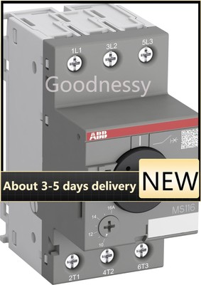 ABB MS116-6.3 Manual Motor Starter, 4 - 6.3 A, 5 hp