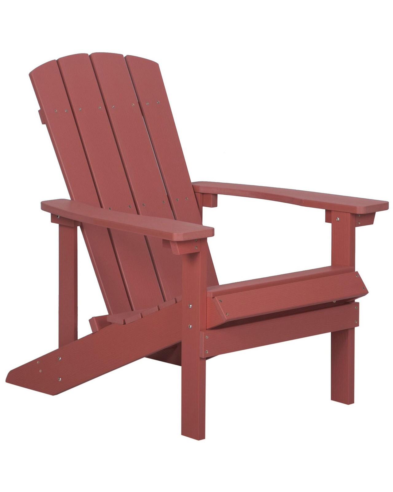 Sedia da giardino rossa Adirondack