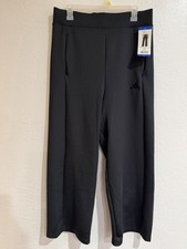 NWT Adidas Black Track Wide Leg Pants size L
