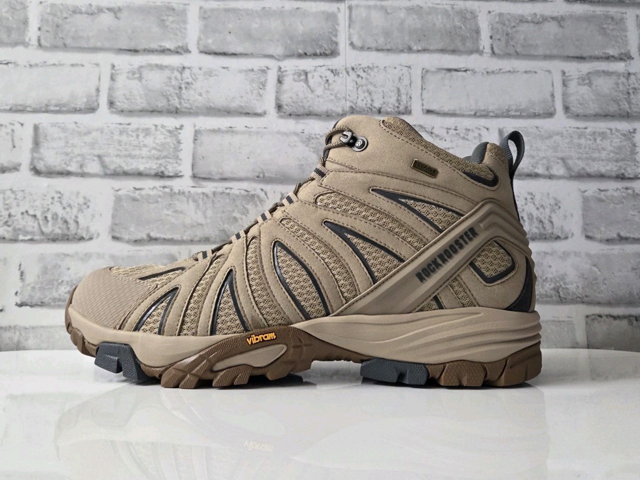 Mens sz 14 Rockrooster Bedrock Vibram  6'' Waterproof Trekking Boots OT21065