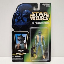 Kenner Star Wars Potf Green Card Greedo Action Figure 1996