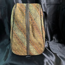 Vintage 1960 s Shoes Bag Peruvian Like Fabric. Never Used Excellent Condition
