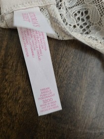 Victoria's Secret Dream Angels 32DD Push-Up Underwire Lace Bra Beige & Tan