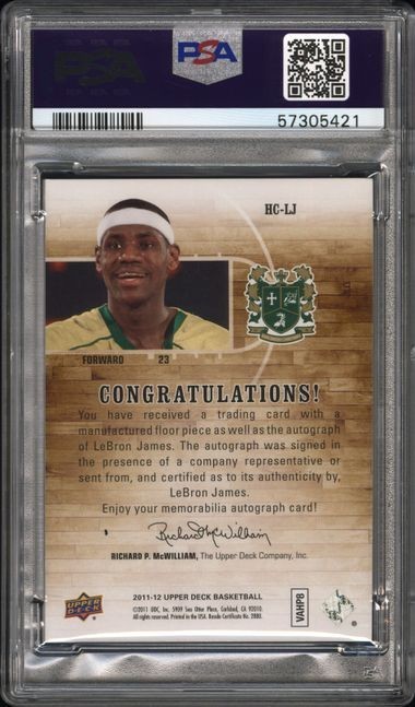 サイン入りポラ へジュ loossemble【最終値下げ】 2011 UD SP AUTHENTIC Home Court Signatures LeBron James on card