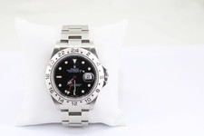 Rolex Explorer II 40 mm. Black Dial Engraved Bezel 8600.