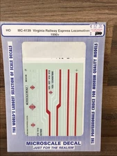 MICROSCALE DECAL HO SCALE MC-4139: Virginia Railway Express Locomotives 1990+