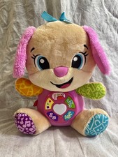 Fisher-Price Laugh  Learn Smart Stages Sis  Pink Musical Plush Baby Learning Toy