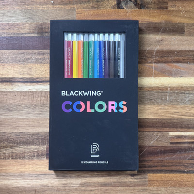 FULL BOX 12 Pencils - Blackwing Colors - Silver Capped Pencils