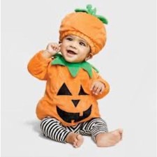 Kids Pumpkin Costume - Orange and Black