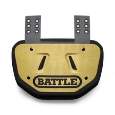 New Battle Sports 3D Diamond GOLD Football Back Plate Adult DKS