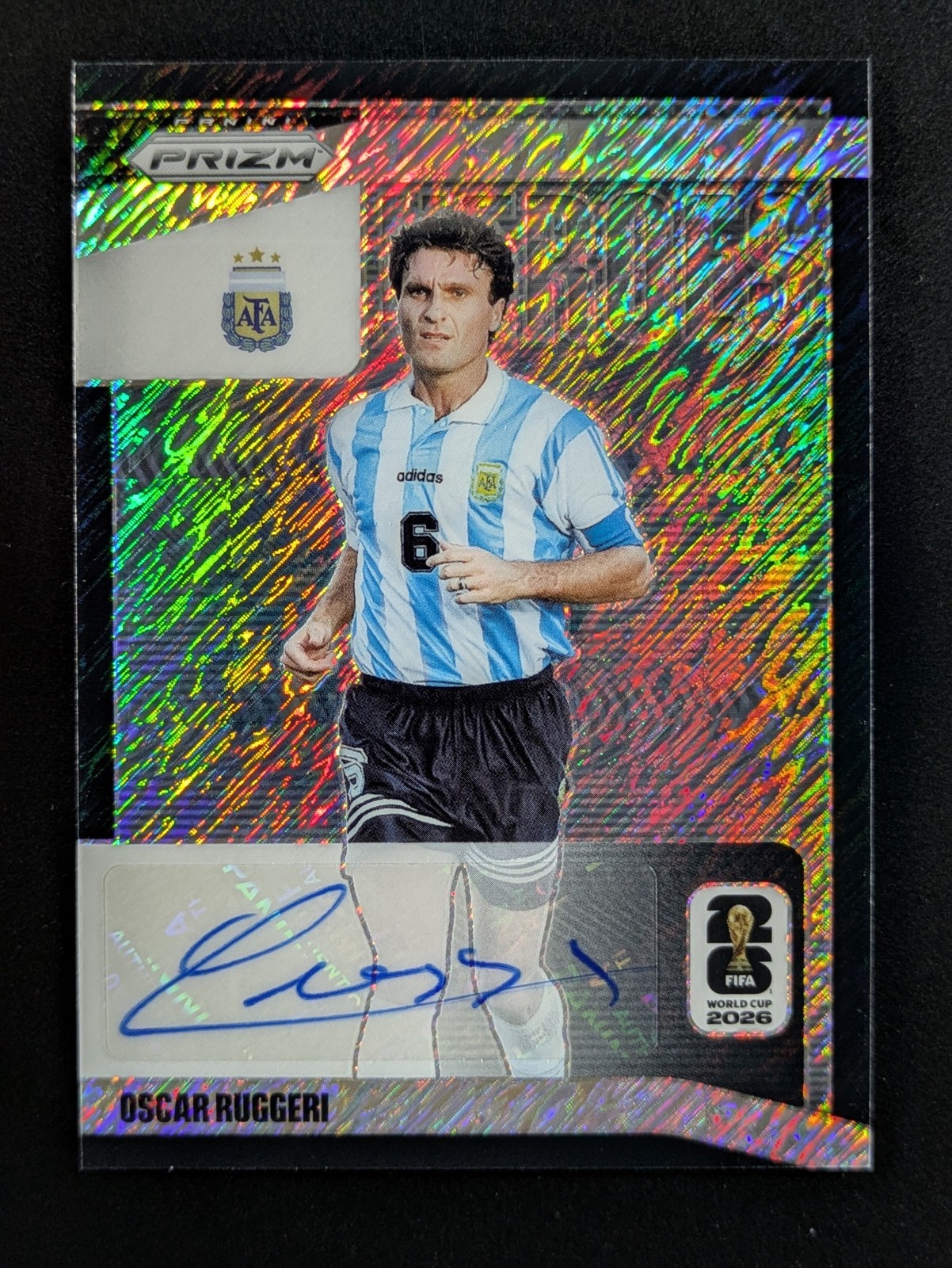 2026 Panini Prizm OSCAR RUGGERI 1/1 Auto Black Shimmer National Heroes #NH-OR view 1