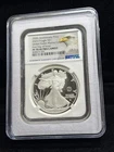 2025-P Silver Eagle Proof Marine Corps 250th Privy NGC PF70 FDOI Top Pop .999
