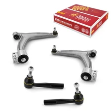 Front Lower Control Arm & Outer Tie Rod End Kit for 04-11 Saab 9-5 10-11 9-3X