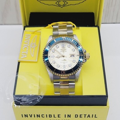 Invicta Pro Diver Men's Quartz Watch 43mm Gold, Steel, Champagne Tone 30022 NIB