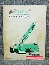 OEM Factory Pitman PC-1100 Polecat Hydraulic Digger Derrick Parts Manual Book