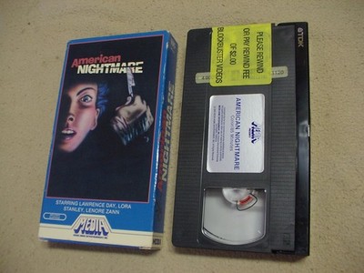 American Nightmare B-Movie horror slasher, 1983, VHS
