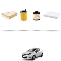 Hoffcar Set Service - 4 Filter Kompatibel Mit Ford Fiesta Vi 1.5 Tdci 70Kw Ab
