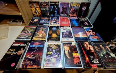 Horror Vhs Movie Sci-Fi Bundle Lot |24ct| Wishmaster | Punisher |Twisted |Unborn
