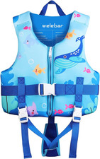 Kids Swim Vest, Toddler Floaties with Adjustable Safety Strap Swimming Aids Chil