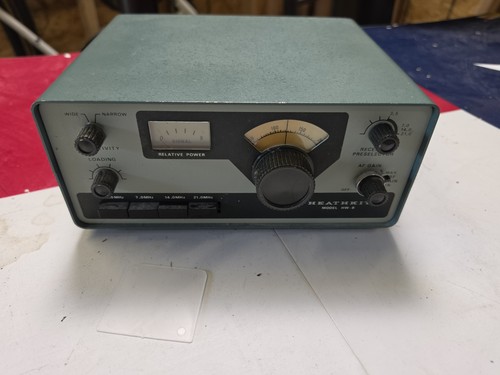 Heathkit HW-8 Ham Radio Transceiver HF Mono Band 3.5-21MHz 13V DC Green Vintage