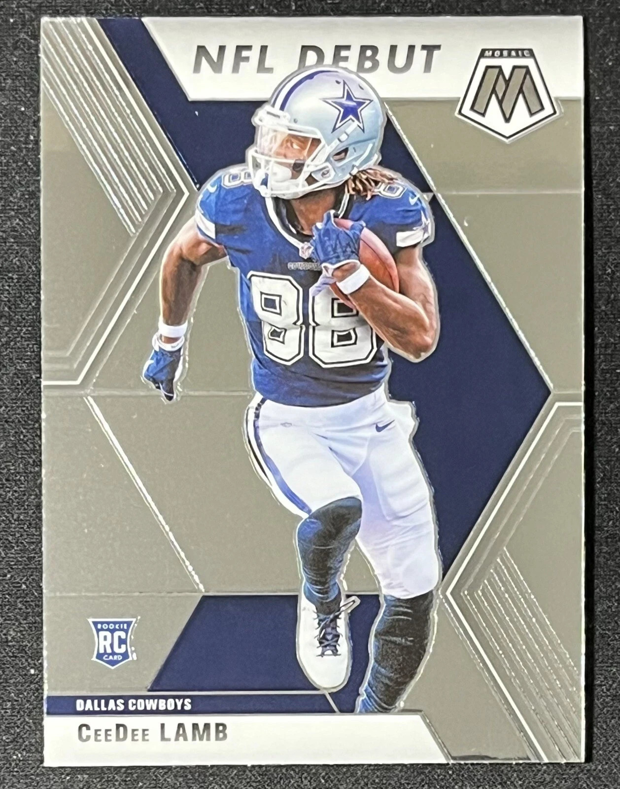 2020 Panini Mosaic Football CeeDee Lamb NFL Debut RC Dallas Cowboys Rookie #201