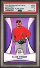 2010 Bowman Platinum Prospects #PP5 Mike Trout Purple Refractor RC PSA 9