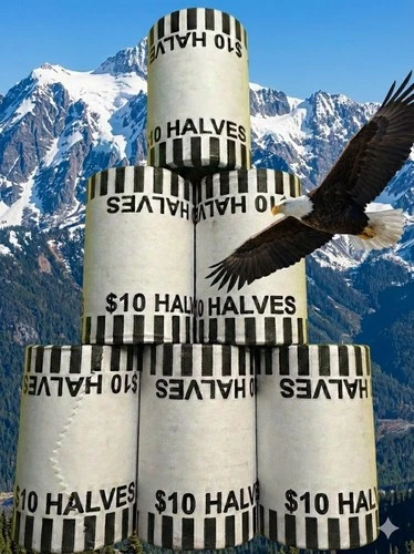 5 Rolls of Kennedy Half Dollar Rolls 🇺🇸 Never Opened, OBW 🇺🇸