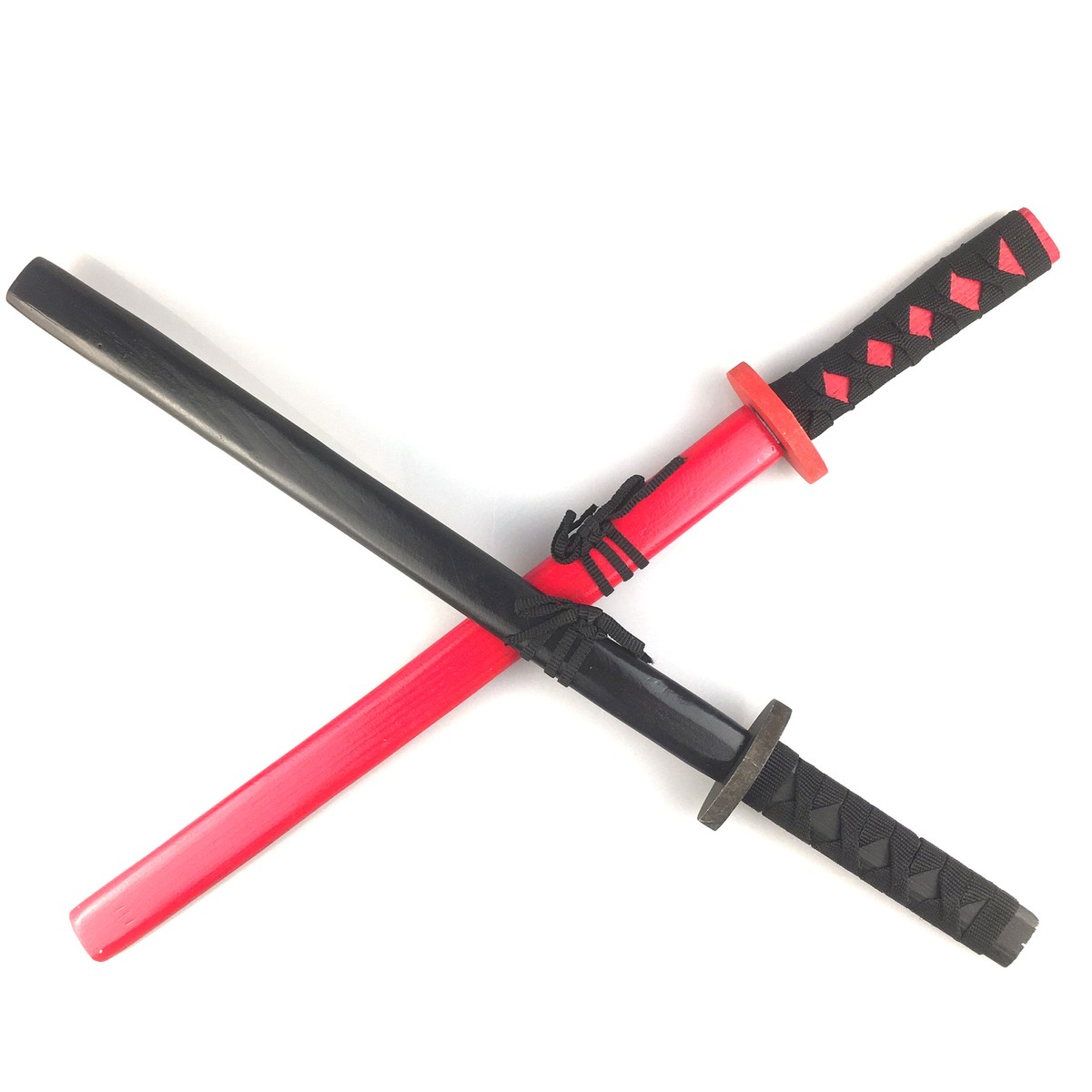 2pcs Chridren Wood Japan Samurai Sword Toys Wood Cosplay Katana