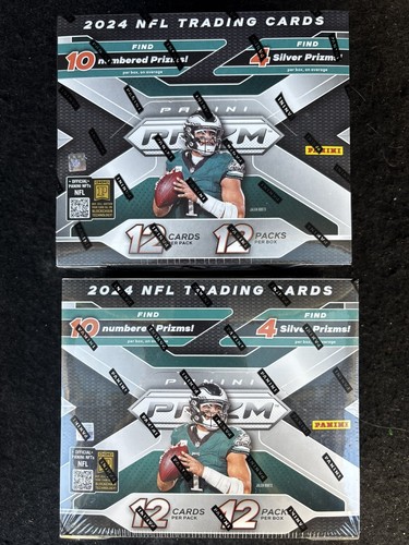 🔥2024 Panini Prizm NFL Football Hobby Boxes TWO (2) Factory Sealed! In Hand🔥