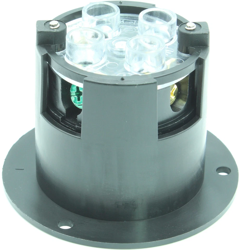 Entrada de entrada de energia flangeada com trava macho NEMA L14-30P de 30 ampères com tampa listada cUL - Imagem 2 de 4