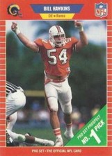 BILL HAWKINS 1989 PRO SET #500 RC LA RAMS   (BOX 43) ID:14040