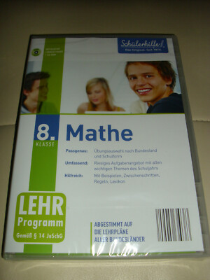SCHÜLERHILFE MATHE MATHEMATIK 8 KLASSE PC CD-ROM.