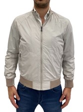 Giubbino estivo uomo MABRUN, grigio chiaro tinta unita regular fit, sconto 70%.