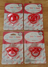 DITCH THE DUMMY PACIFIER WEANING MADE EASY LOT OF 4 1 - 2 YRS BPA FREE NEW