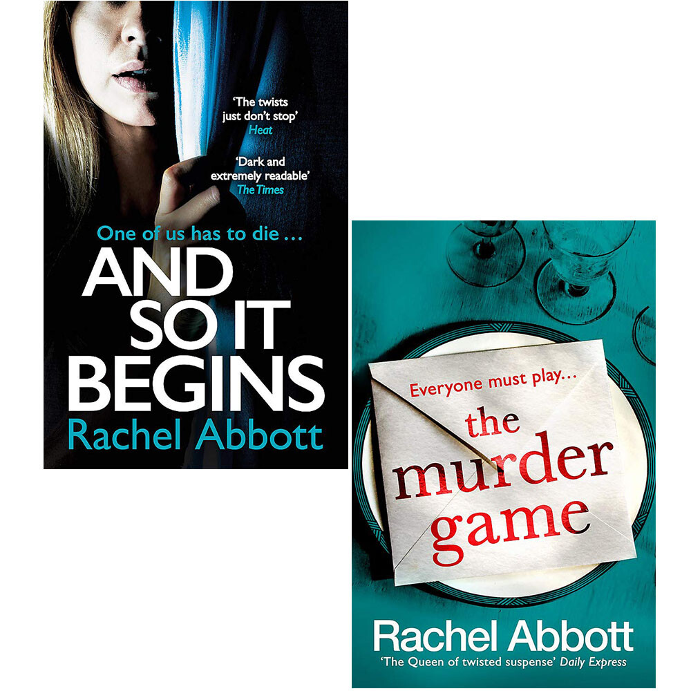 Rachel Abbott 2 Books Collection Set And So It Begins, The Murder Game.