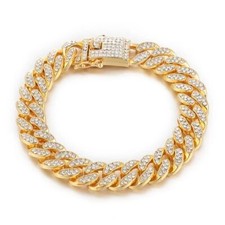 Gold Color Round Shape Bracelets Women Party Fashion Jewelry Link Chain Bracelet