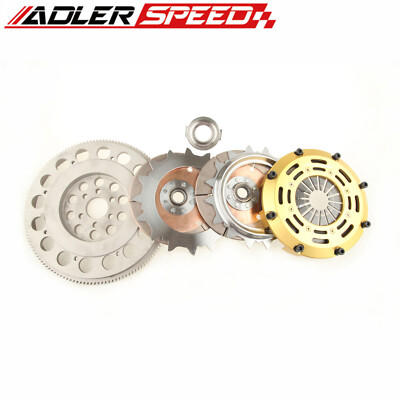 ADLERSPEED Twin Disc Clutch & Flywheel For 97-05 AUDI A4 1.8T B5 B6 Medium WT