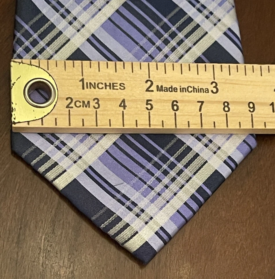 Corbata de cuello Sean John azul 100 % seda para hombre hecha en China Foto 4 de 4