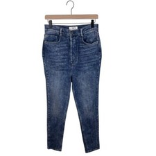 Free People We the Free Dark Acid Wash High Rise Skinny Jeans Women's Size 30