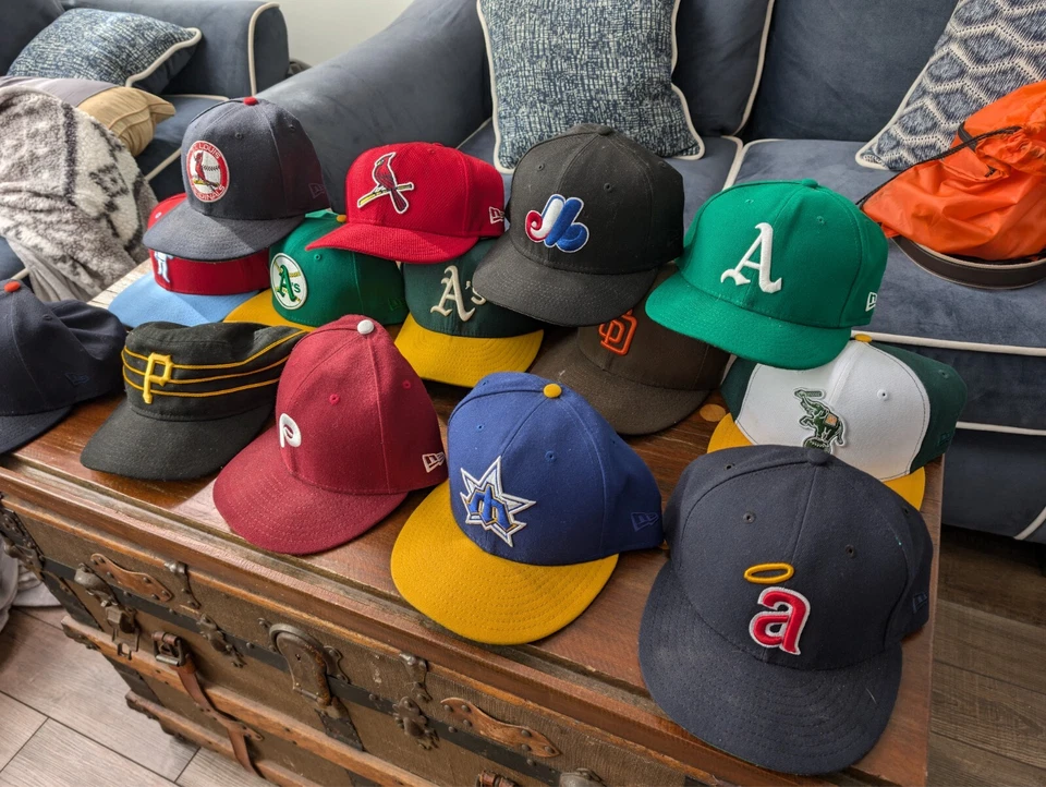 50 new era hats 7 5/8 hat collection lot - Image 4 of 4