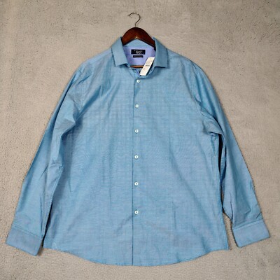 penguin mens dress shirts Original Penguin Men's Solid Slim Fit Shirt - Dark Sapphire
