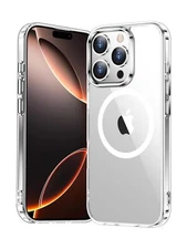 Temdan for iPhone 16 Pro Max Case Clear, [Compatible with Magsafe][Anti-Yello...