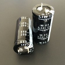 1pcs 680uF 200V Japan Nichicon GU 22x45mm 200V680uF Snap-in Capacitor