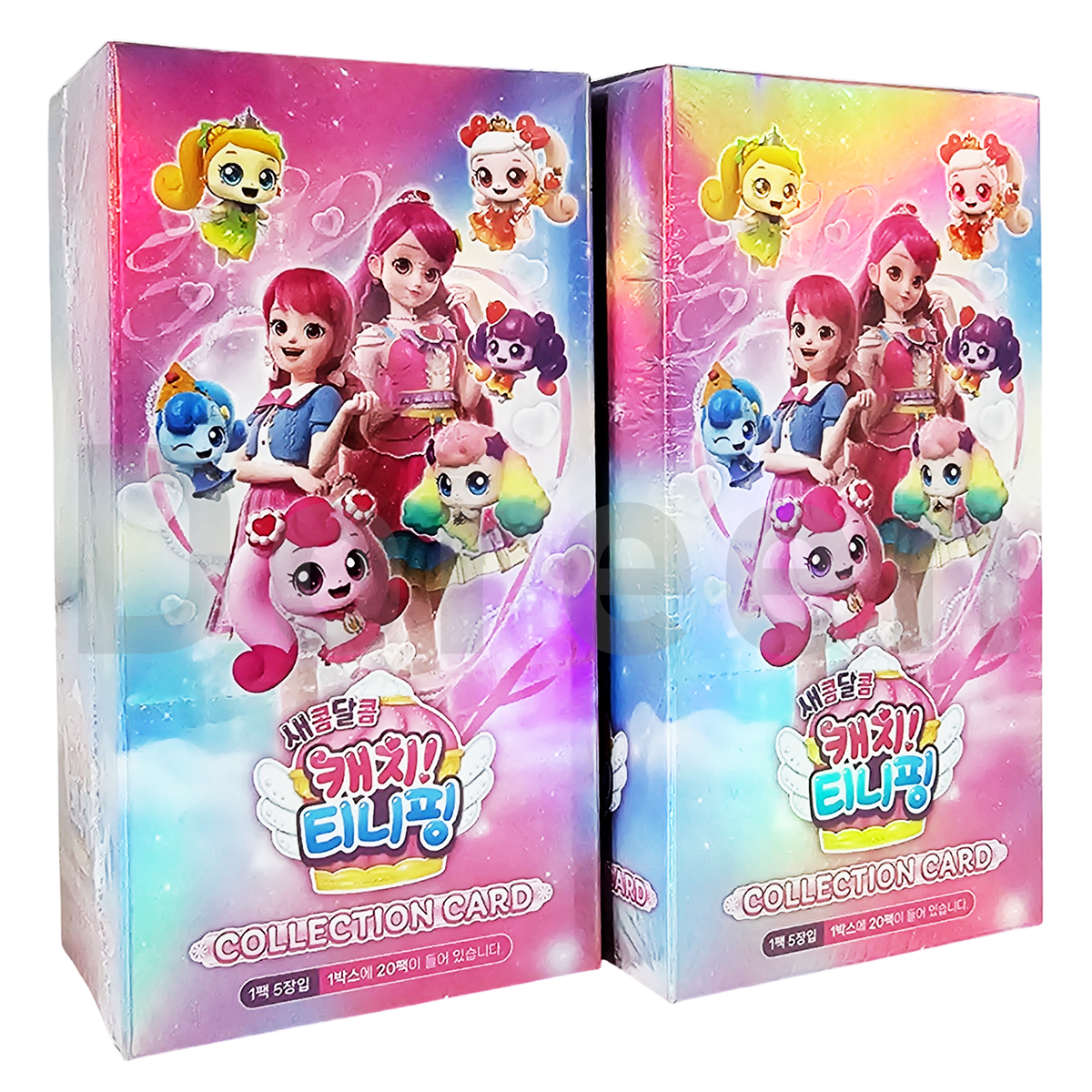 2 Boxes Catch Teenieping Collection Card Booster Sealed (+3 Free