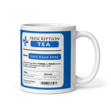 Personalized Prescription Tea Mug – Funny Custom Gift