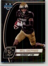 2024 Bowman University Chrome Will Sheppard #186 Colorado Buffaloes