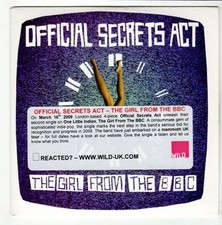 Go632 Official Secrets Act The Girl From The Bbc - 2009 Dj Cd